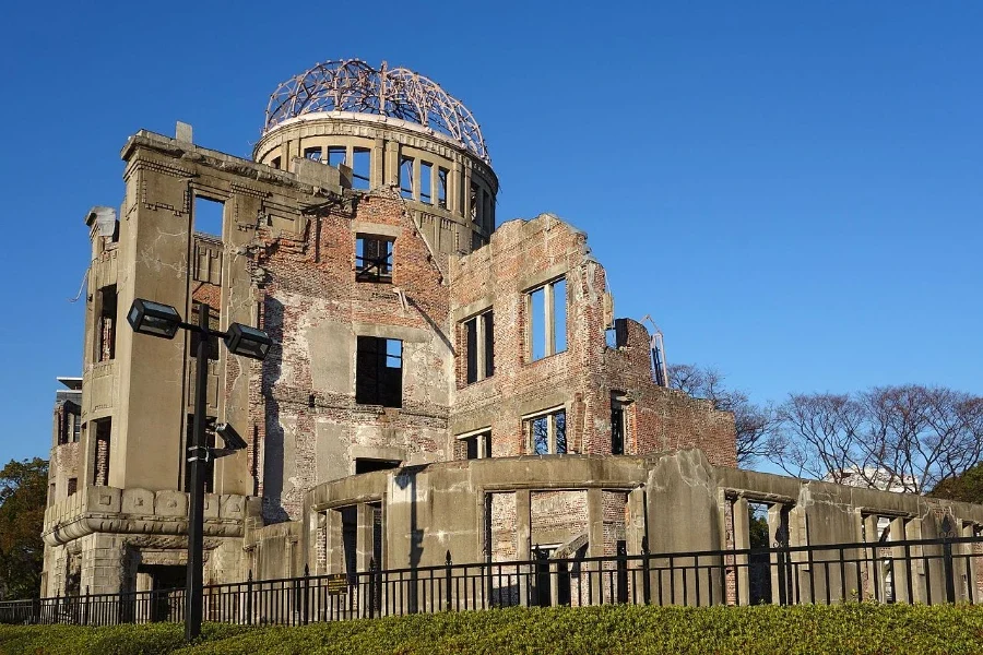 The Atomic Bomb Dome in Hiroshima, Japan.