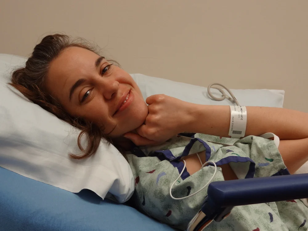 Michelle duppong being hospitalized with cancer diagnosis 2015